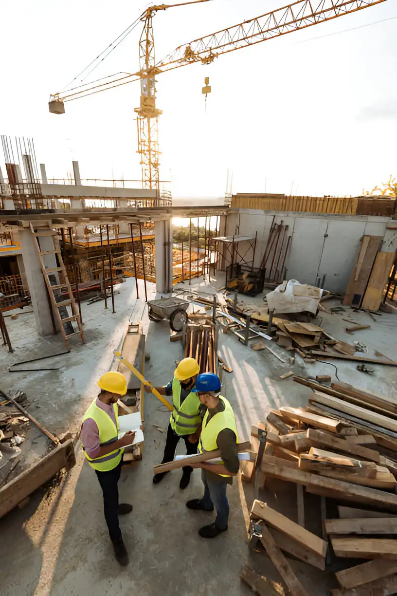 Trabajadores de construcción